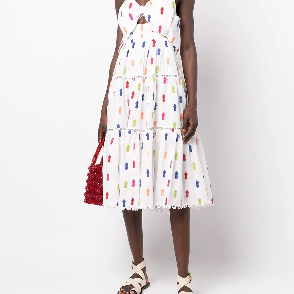 FARM Rio
pineapple-embroidered dress M